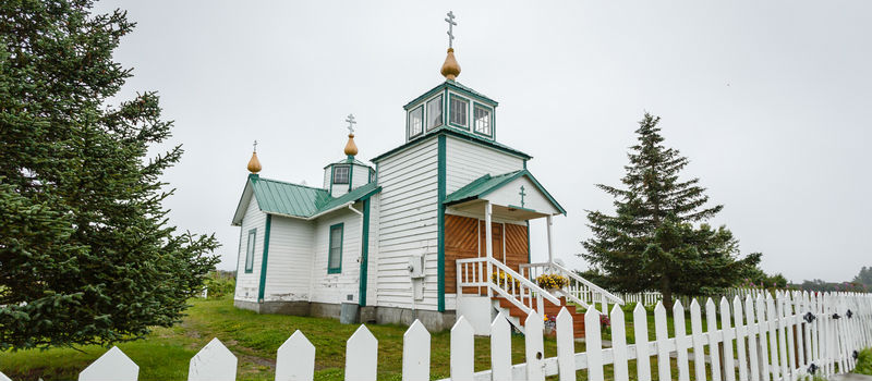 Russian Orthodox Church in Ninilchik, Alaska on the Kenai Peninsula Russian Orthodox Church in Ninilchik, Alaska on the Kenai Peninsula